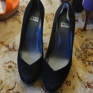 Stuart Weitzman 4 inch suede pump